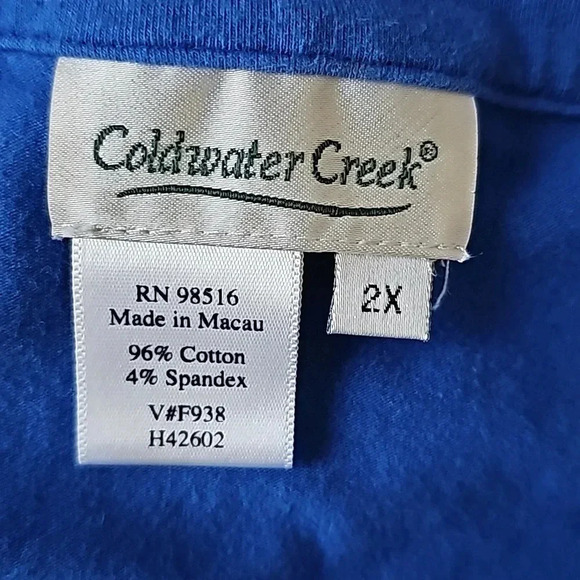 Coldwater Creek Royal Blue Tank Top - Picture 3 of 4